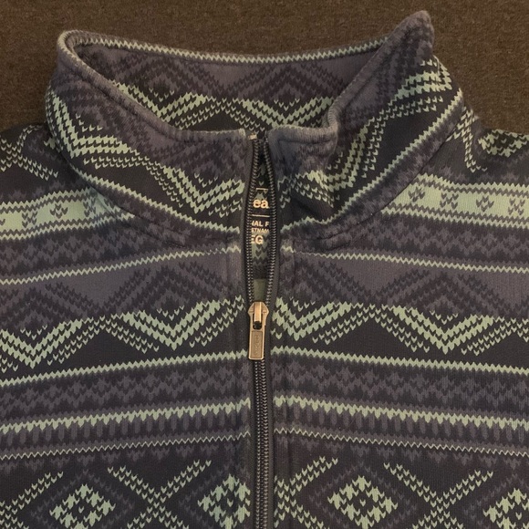 L L BEAN Heavy Cotton Blend 1/4 Zip Sweatershirt - Picture 7 of 7